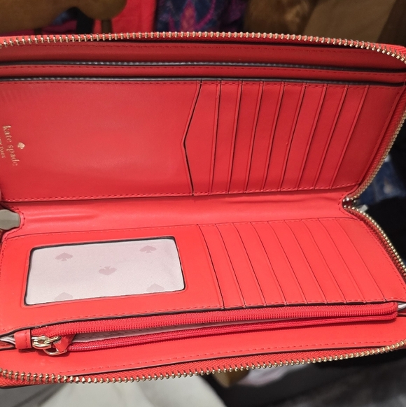 🍂🍁Like new Kate Spade Patterson Drive Anita Double Zip Wristlet Wallet - Picture 5 of 11